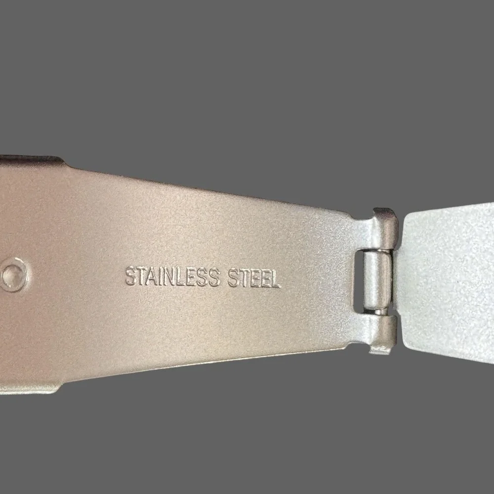 Stainless Steel Resin Smart Watch‎ Band 38 40 41mm Silver Red Apple Link Strap